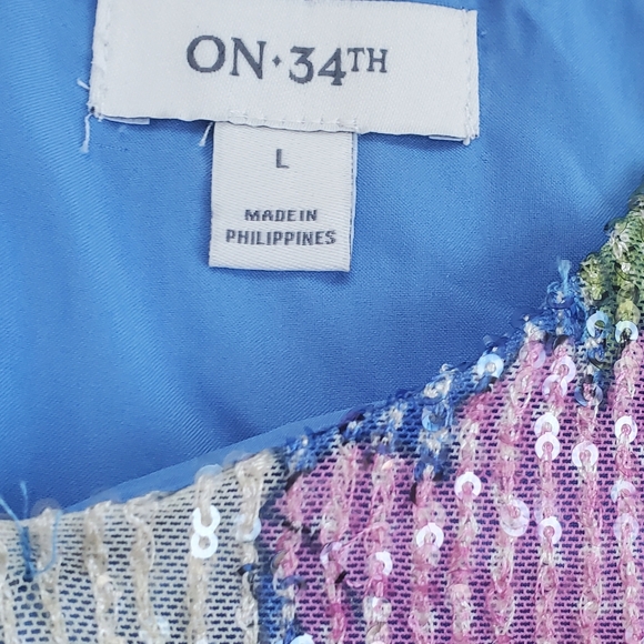 Floral Print Dress with Sequin - Picture 4 of 4